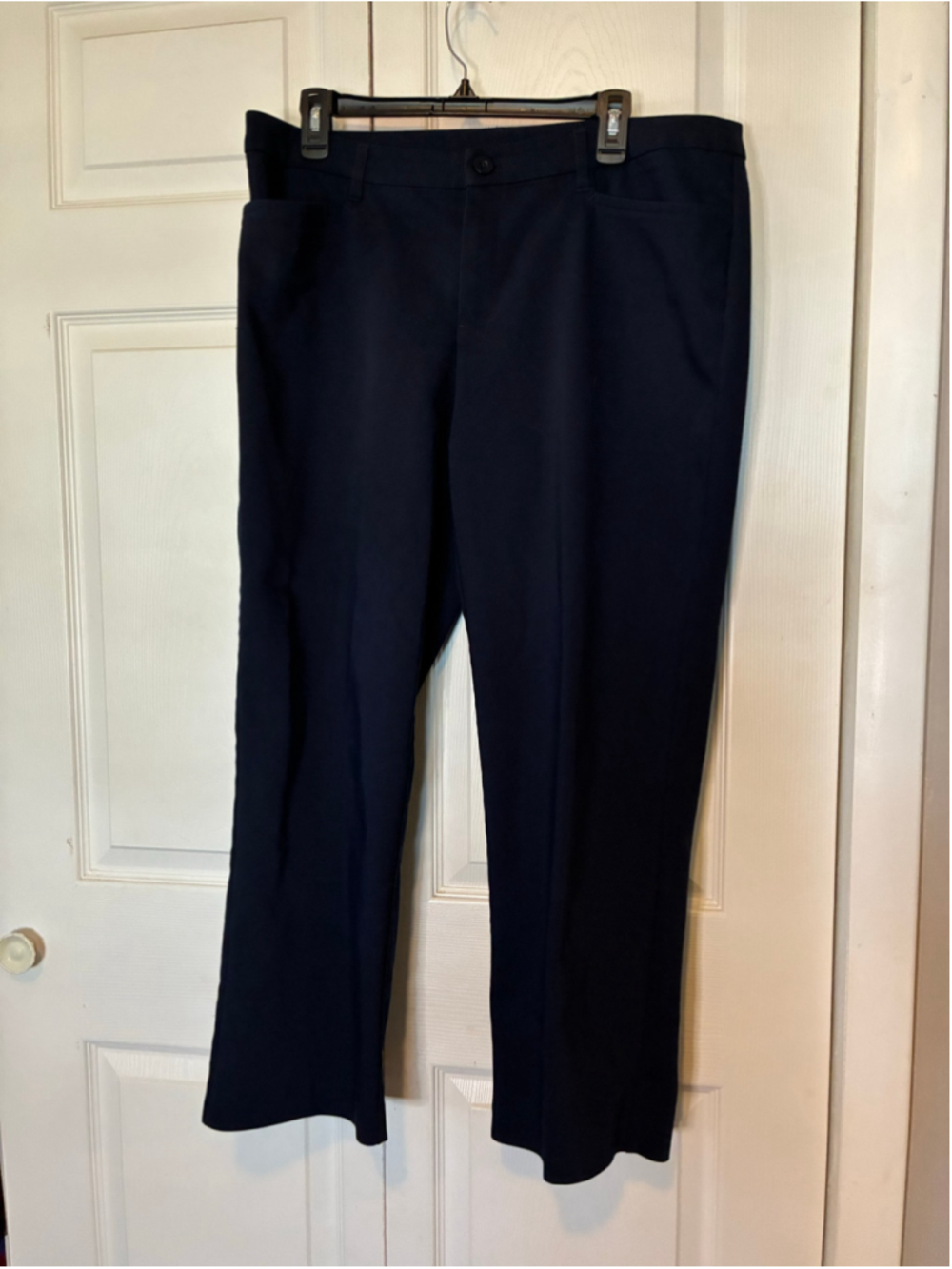 Women's Christopher & Banks Navy Trousers Size 14